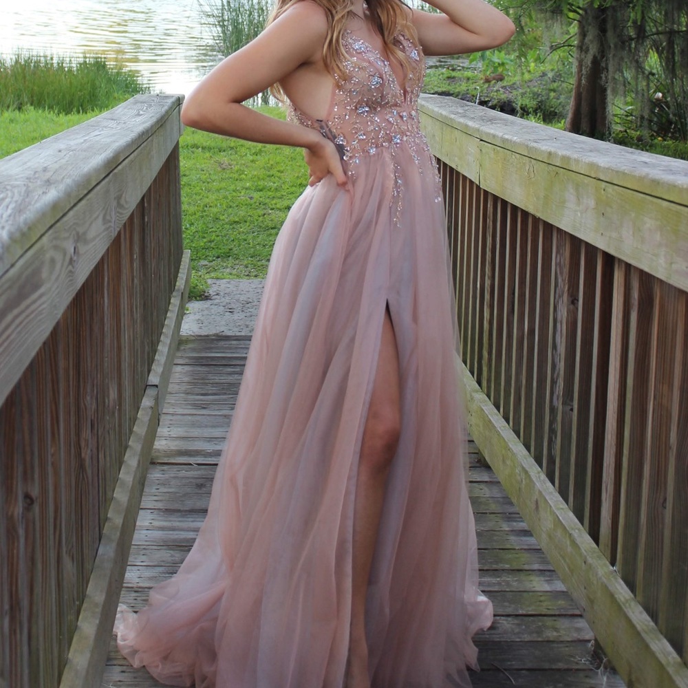 ANDREA AND LEO ROSEWOOD PROM DRESS - Picture 4 of 4